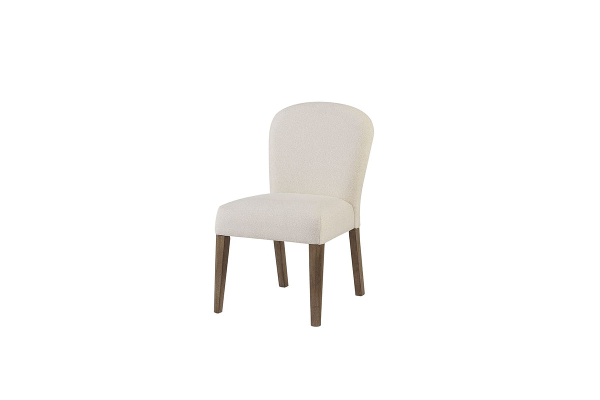 Arch Upholstered Dining Chairs with Cocoa Wood Frame for Kitchen Storage