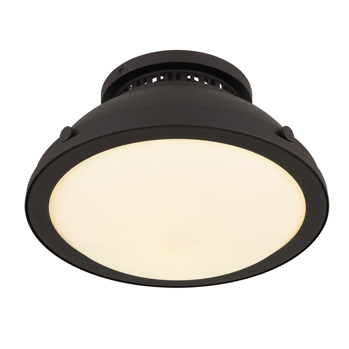 1-Light Antique Bronze Flush Mount - Bedroom Lighting