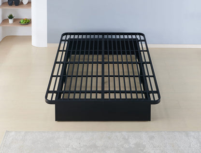Queen Black Metal Bed Frame - Modern Bedroom Base