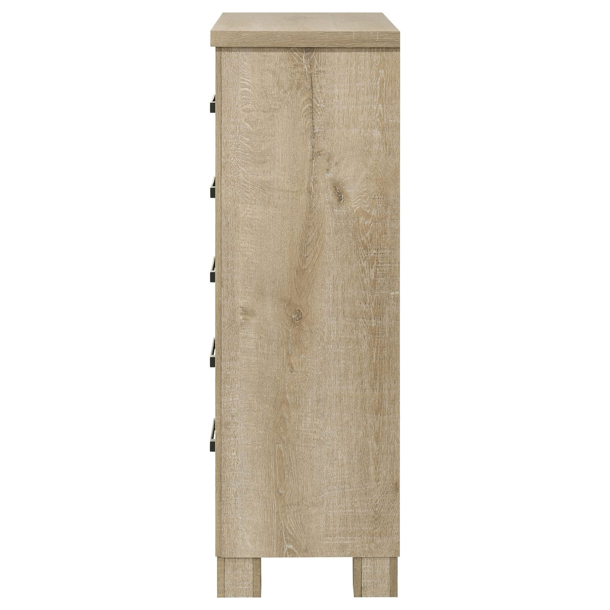 Sansome Weathered Oak 5-Drawer Chest - Bedroom Storage