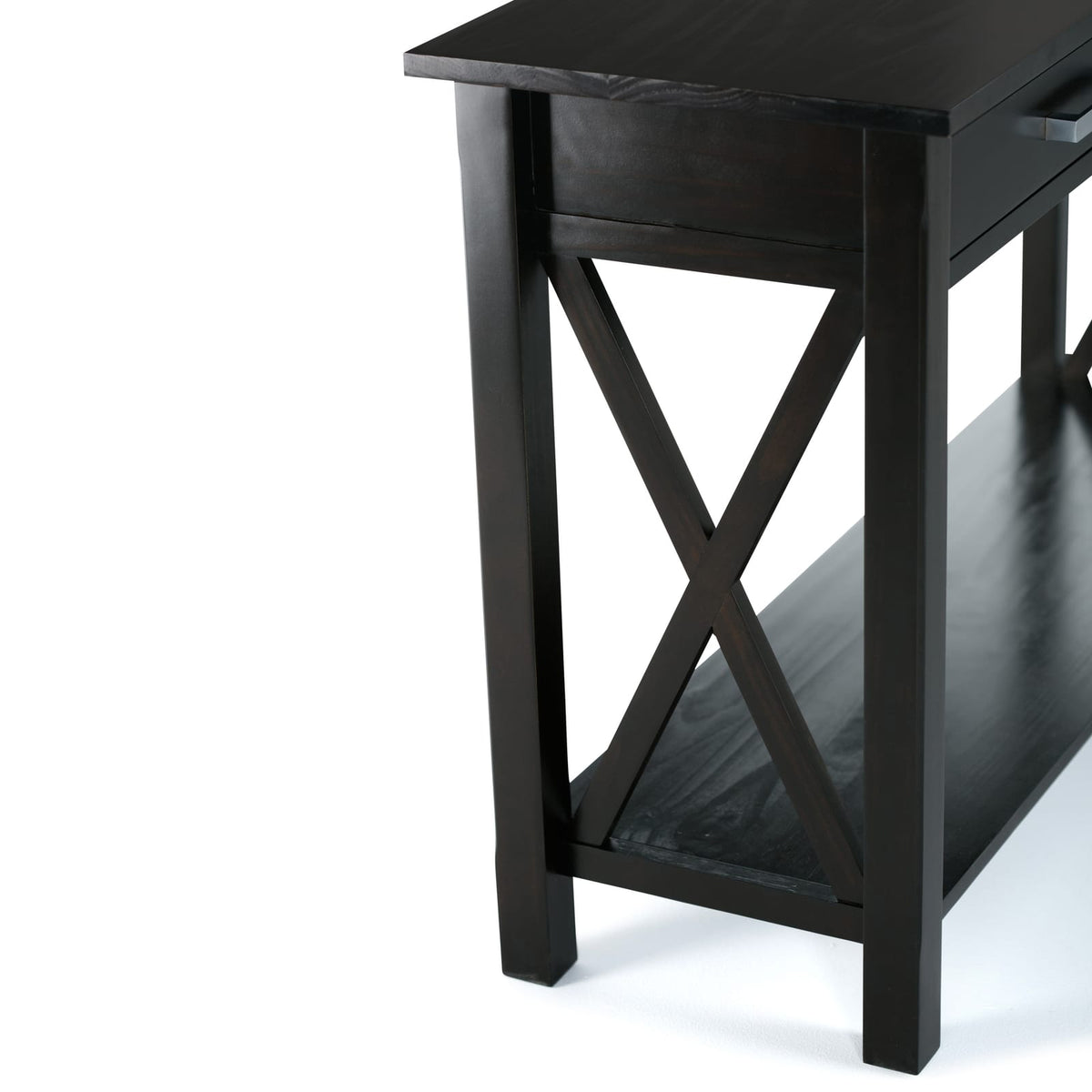 Kitchener 47 Inch Wide Solid Wood Console Sofa Table - Dark Brown