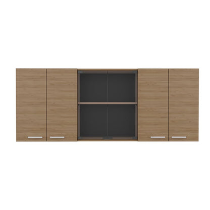 Beige Kitchen Wall Cabinet - 12.4 x 59.1 x 23.6" for Living Room