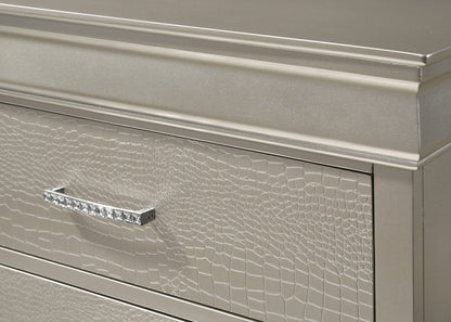 Beige 5-Drawer Tall Chest Bedroom Furniture