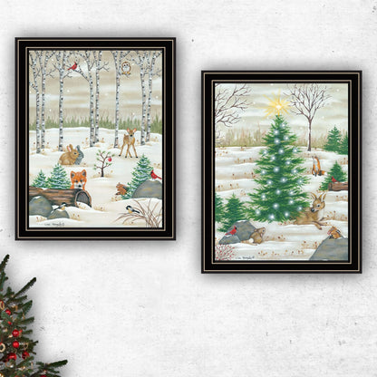 Trendy Woodland Wall Art - Multi-Colored Prints for Living Room & Bedroom