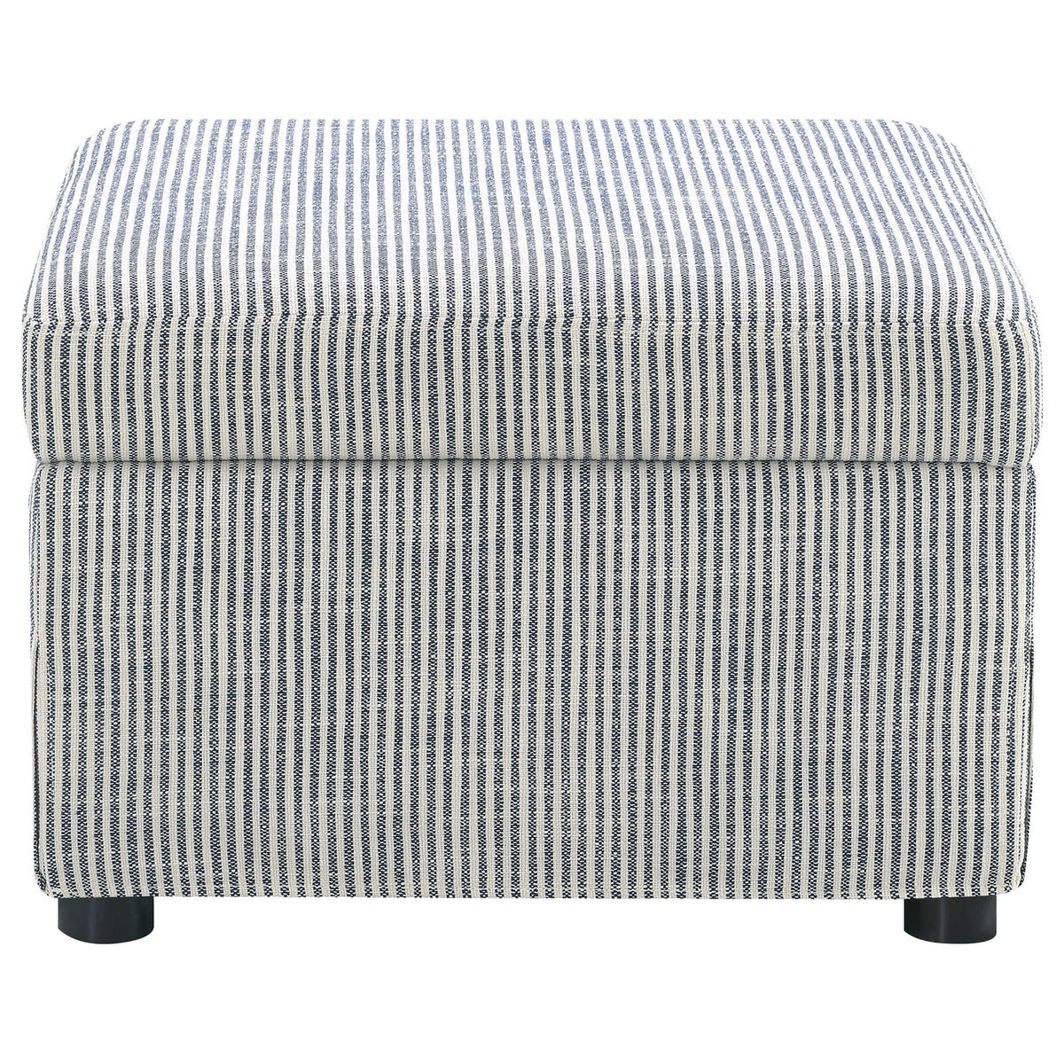 Merced Grey Upholstered Lift Top Storage Ottoman - 24" x 19.5"