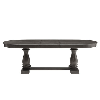94 Inch Extendable Dark Brown Dining Table - Perfect for Large Families