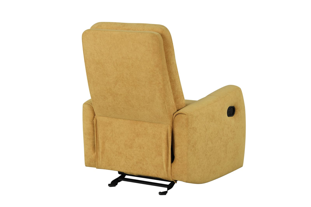 Yellow Swivel Recliner - 2 Position Rocker for Living Room