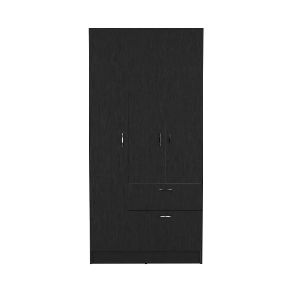 2-Piece Bedroom Set, Armoire and Dresser, Wenge and Pine