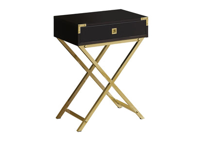 Espresso MDF End Table with Drawer for Bedroom Storage for Living Room