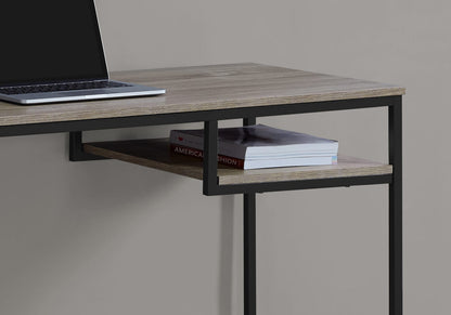 Taupe MDF Computer Desk - 48" Work Surface for Home Office