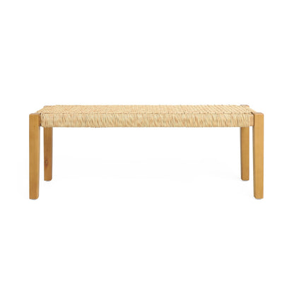 Teak Acacia Wood Patio Bench - 43.25" Wide