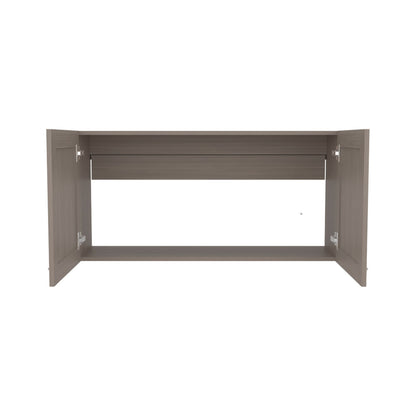 White Oak 2 Door Kitchen Cabinet for Storage and Organization for Living Room
