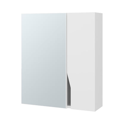White Medicine Cabinet - 5 Shelf Storage for Bathroom
