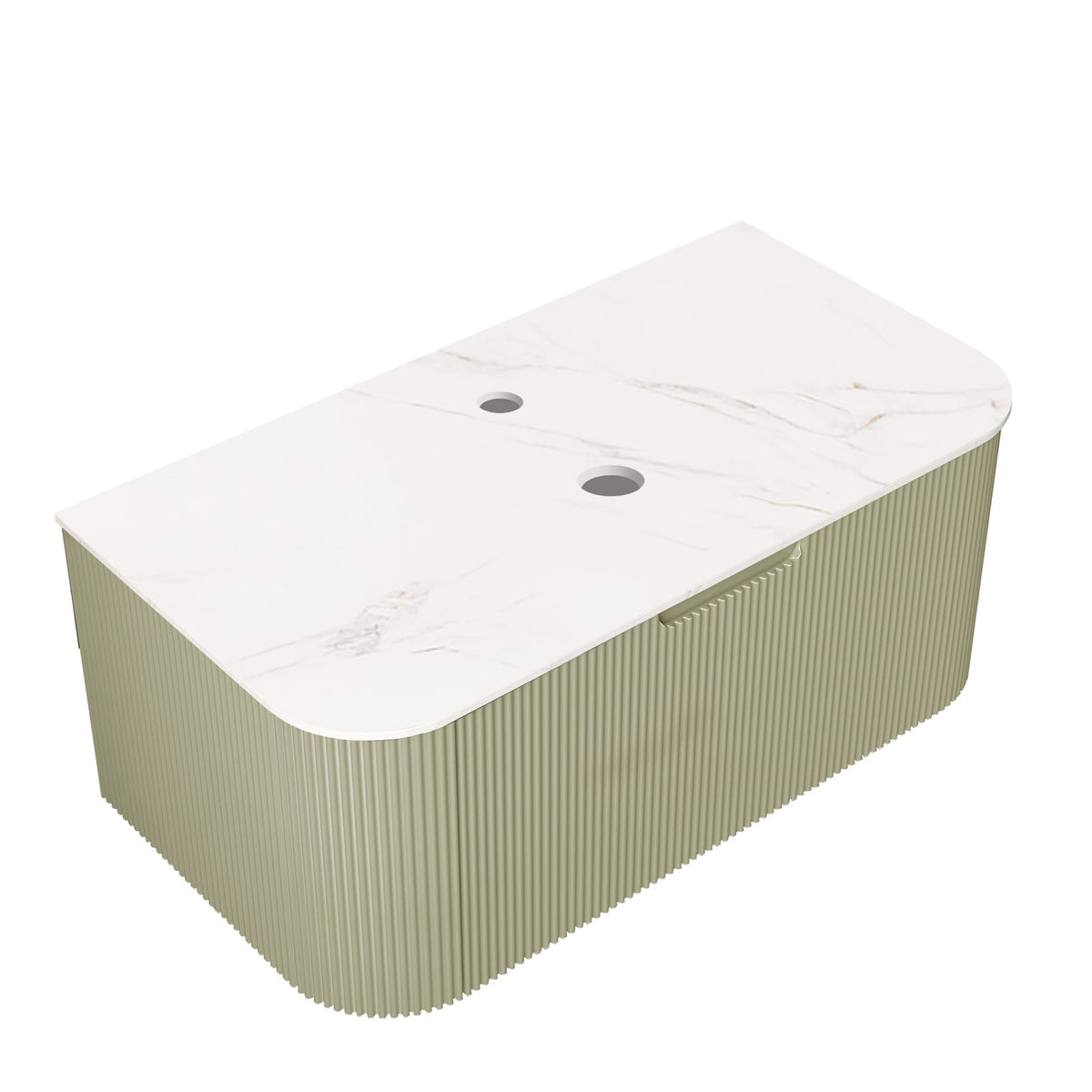 DINA 36" Bathroom Vanity - Light Green Artificial Marble