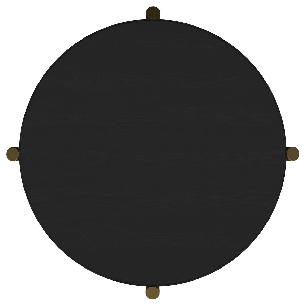 Benson Black Round End Table - Coastal Style Storage