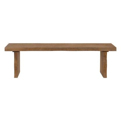 Indoor Pine Dining Bench - 62.9"L Solid Wood Seating, 350lbs Capacity