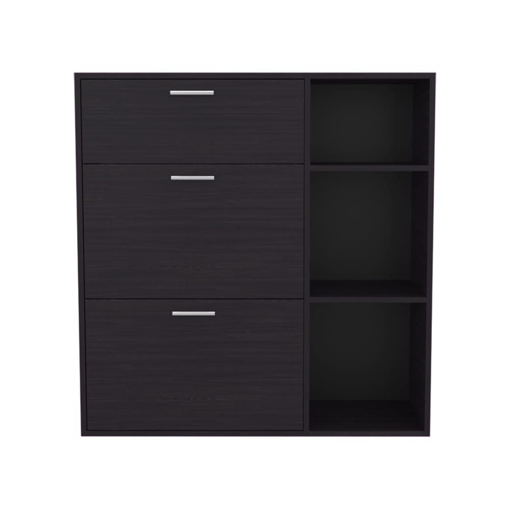 Whitaker Shoe Rack - Black Storage Cabinet
