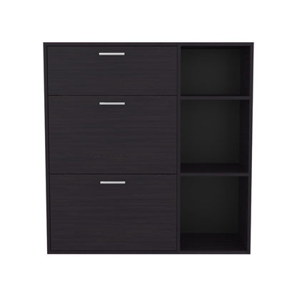 Whitaker Shoe Rack - Black Storage Cabinet