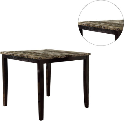 Espresso Birch Dining Table - 42" Square MDF Top