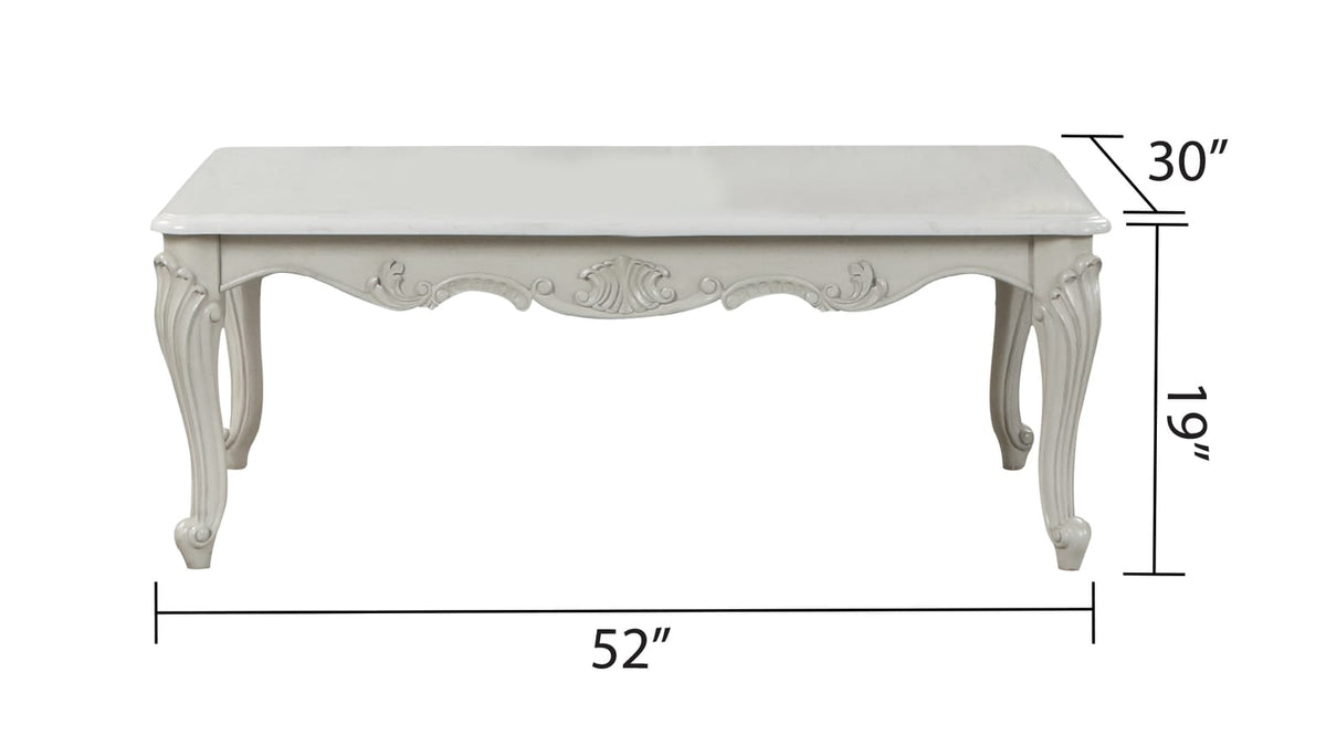 Tuscan Coffee Table - Silver Grey Wood Desk