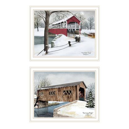 Multicolor Wood and Paper Framed Wall Art for Living Room Decor