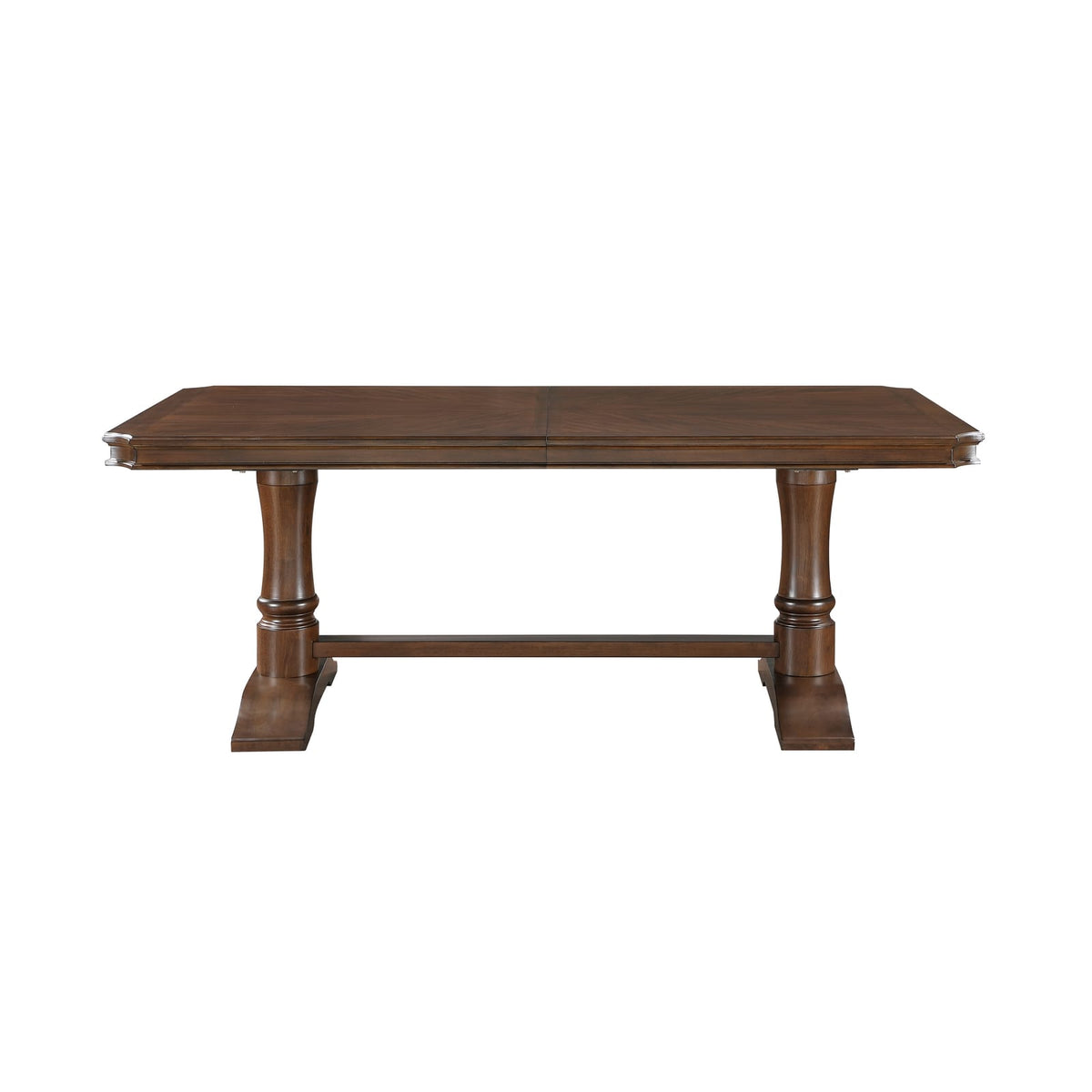 Cherry Wood Dining Table Set Seats 4 with Extension Leaf