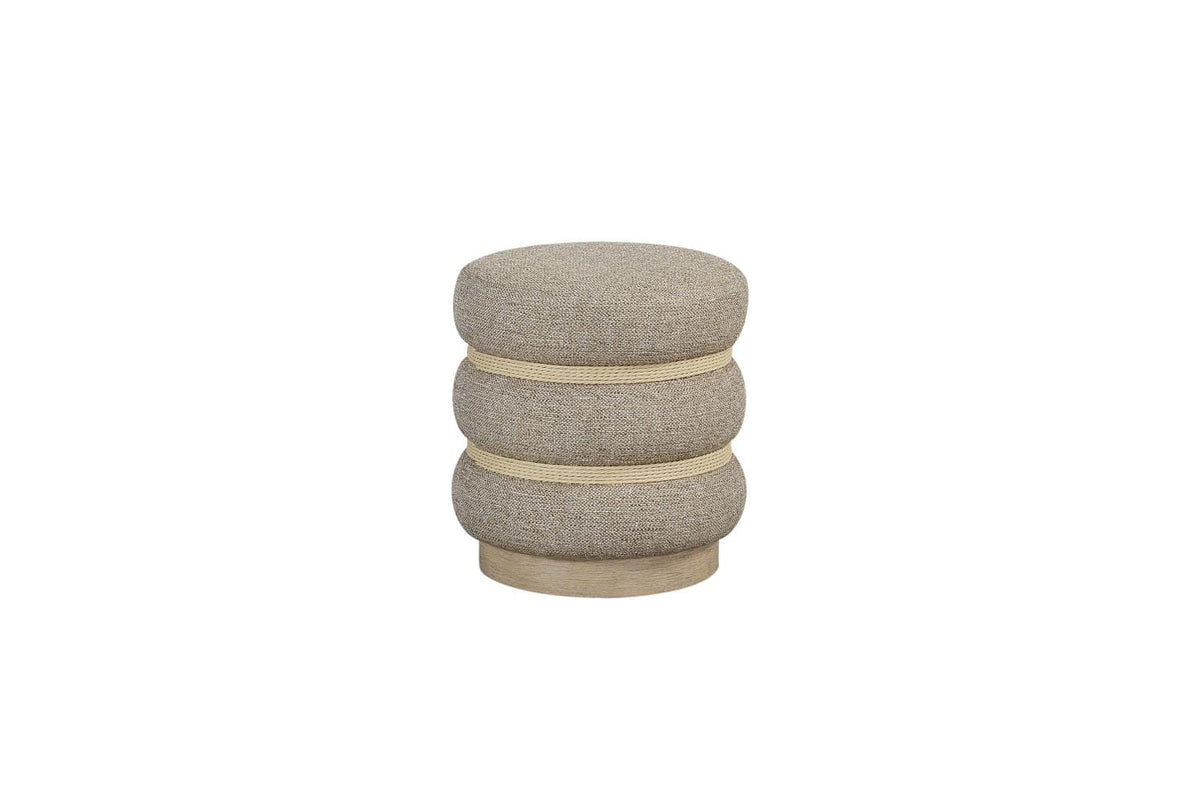 Beige Upholstered Accent Chair with Driftwood Base for Guest Rooms for Living Room