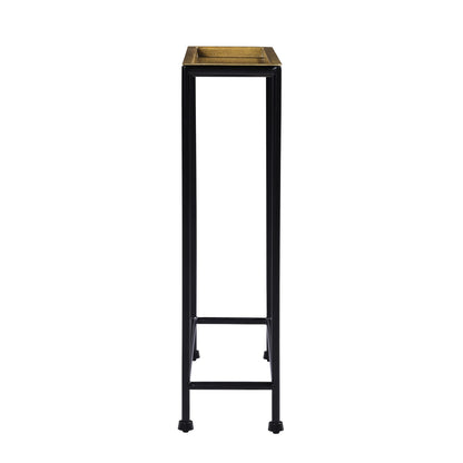 Antique Bronze Metal Accent Table - 20.75" for Living Room