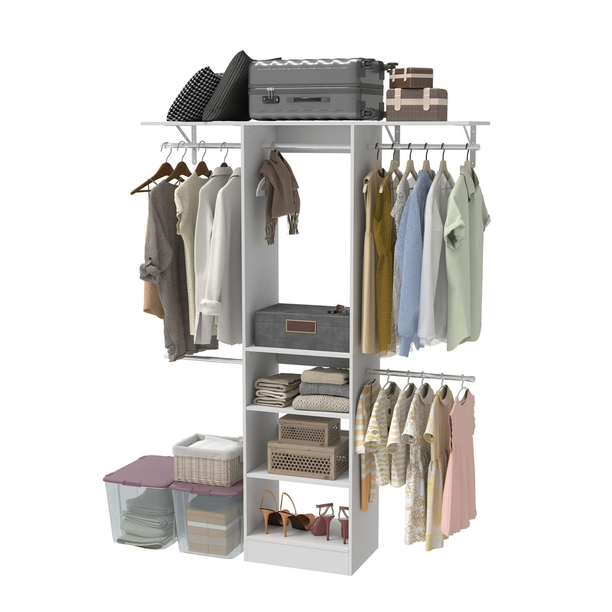 White 60 Inch Dresser - Modern Bedroom Storage