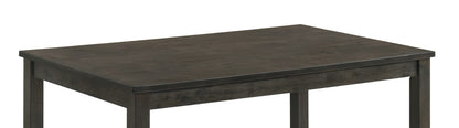 Dark Brown Rectangular Dining Table - Seats 4