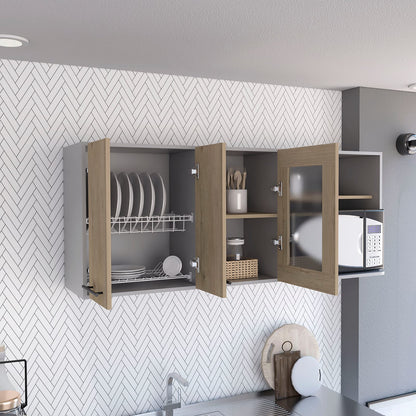 Beige Kitchen Cabinet - Shelves Included