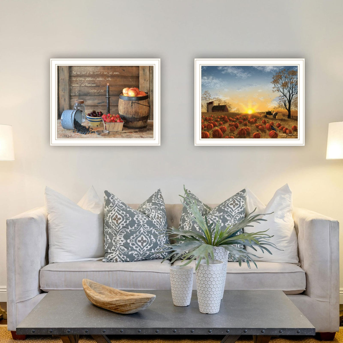 Trendy Wall Art - Autumn Sunrise, Multi-Color Wood & Paper