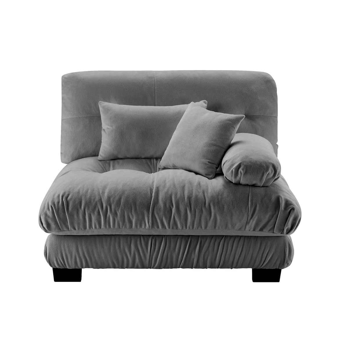 Gray Chenille 1 Seat Sofa - 47.3" Sofa for Living Room
