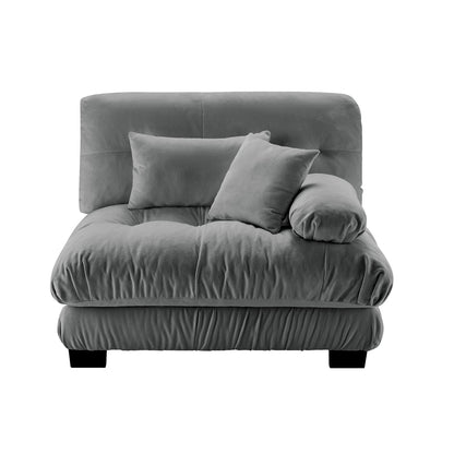 Gray Chenille 1 Seat Sofa - 47.3" Sofa for Living Room