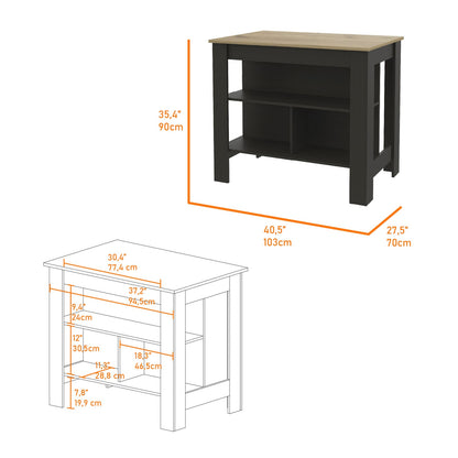 Multicolor Engineered Wood Kitchen Storage Cabinet with Four Shelves