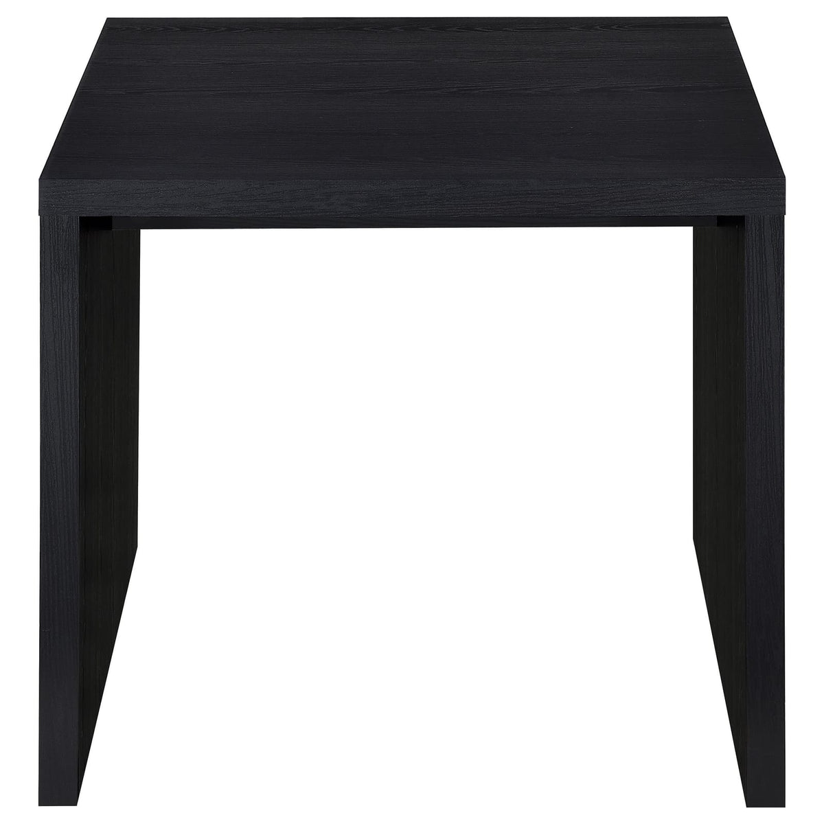 Black Square End Table - Contemporary Style for Living Room