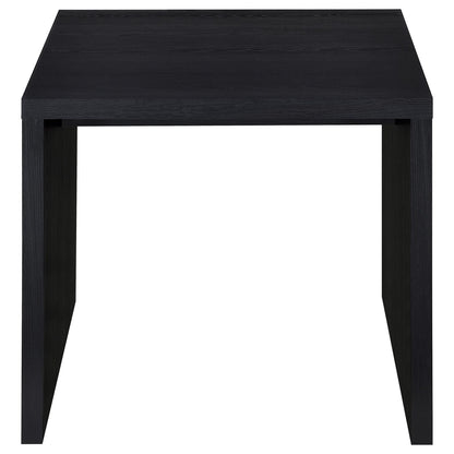 Black Square End Table - Contemporary Style for Living Room