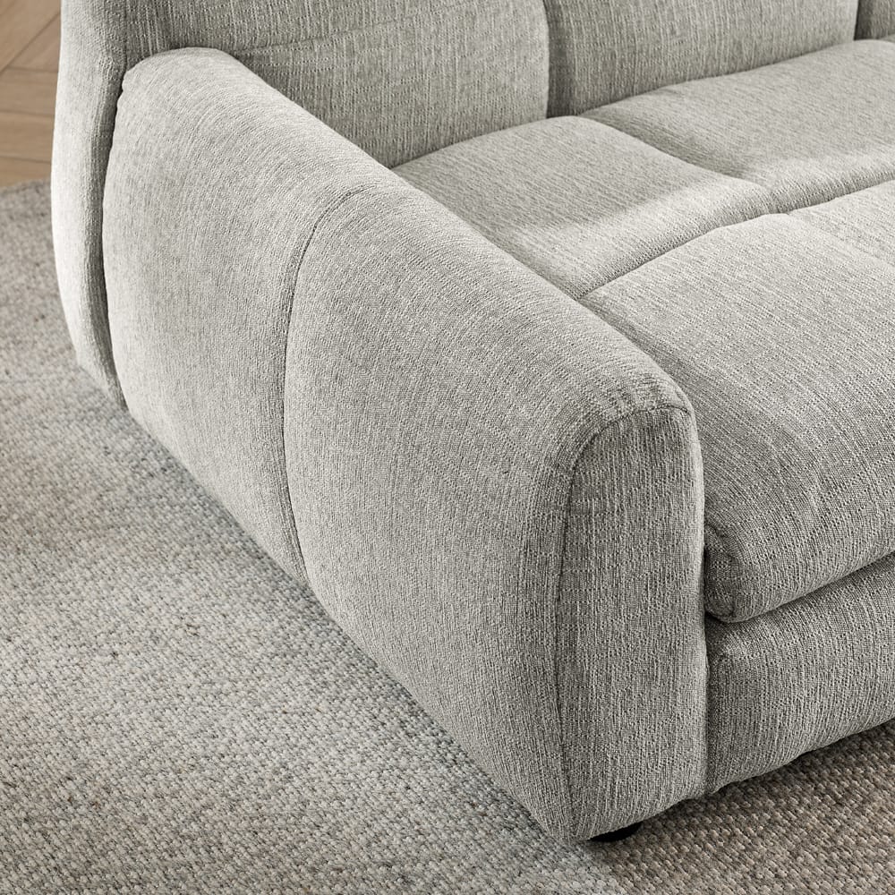 Large Beige Foam Dog Sofa Bed - Oversized Pet Furniture