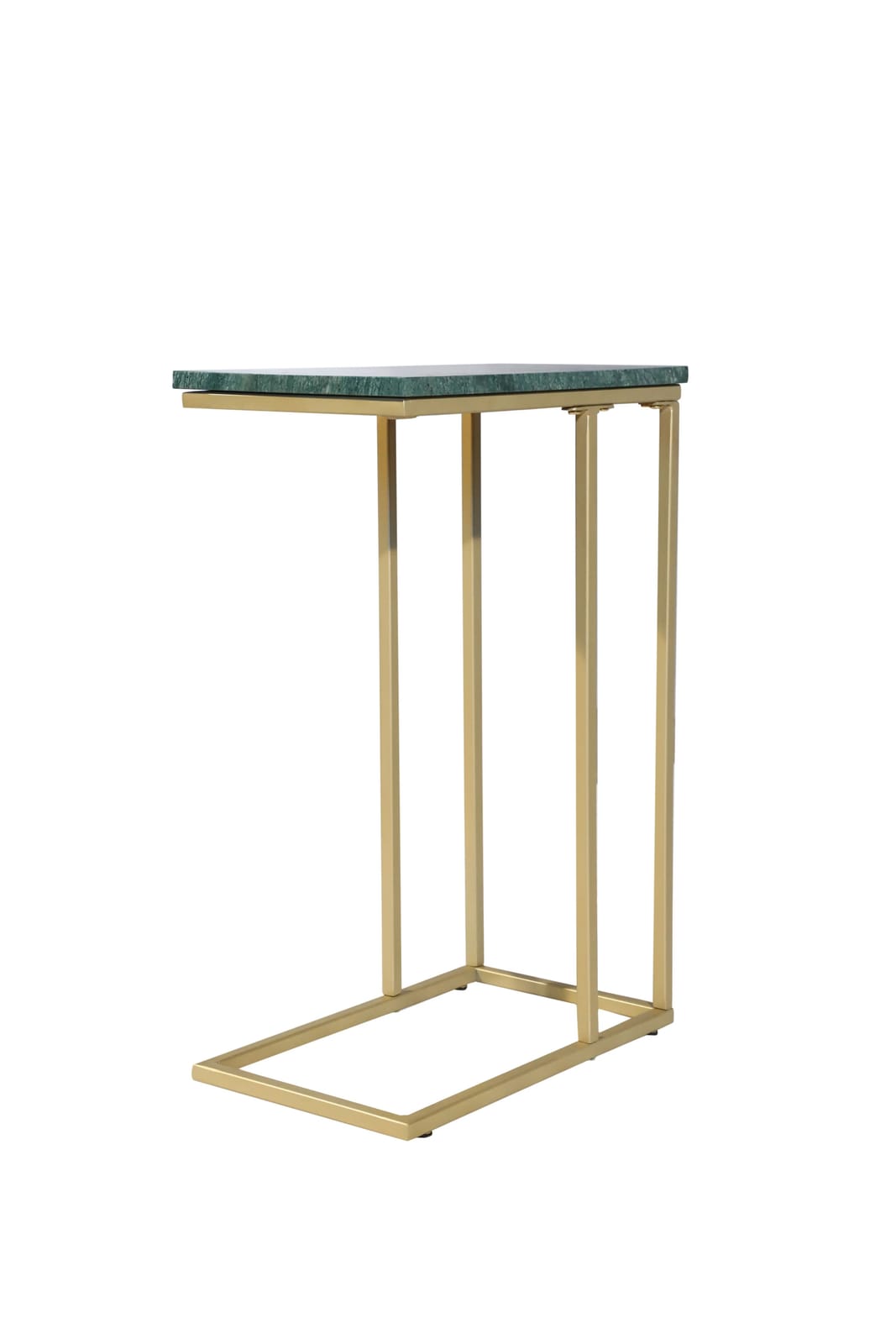 Green Marble C Stand Side Table - 24 Inch Height for Living Room
