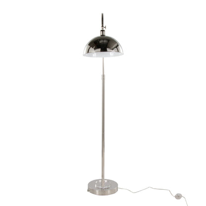 Clear Nickel Crystal Floor Lamp - Bedroom Lighting
