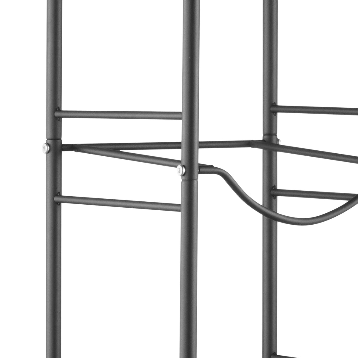 Black Iron 5 Tier Water Jug Holder - Shelf for Bottles for Living Room