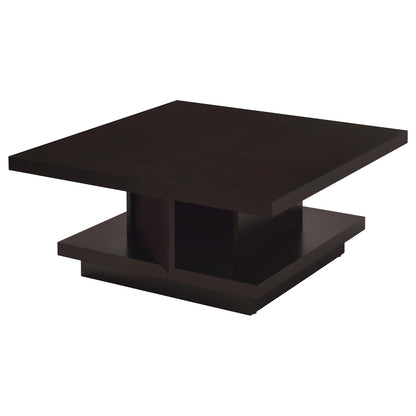 Cappuccino 3-Piece Square Coffee & End Table Set - Engineered Wood