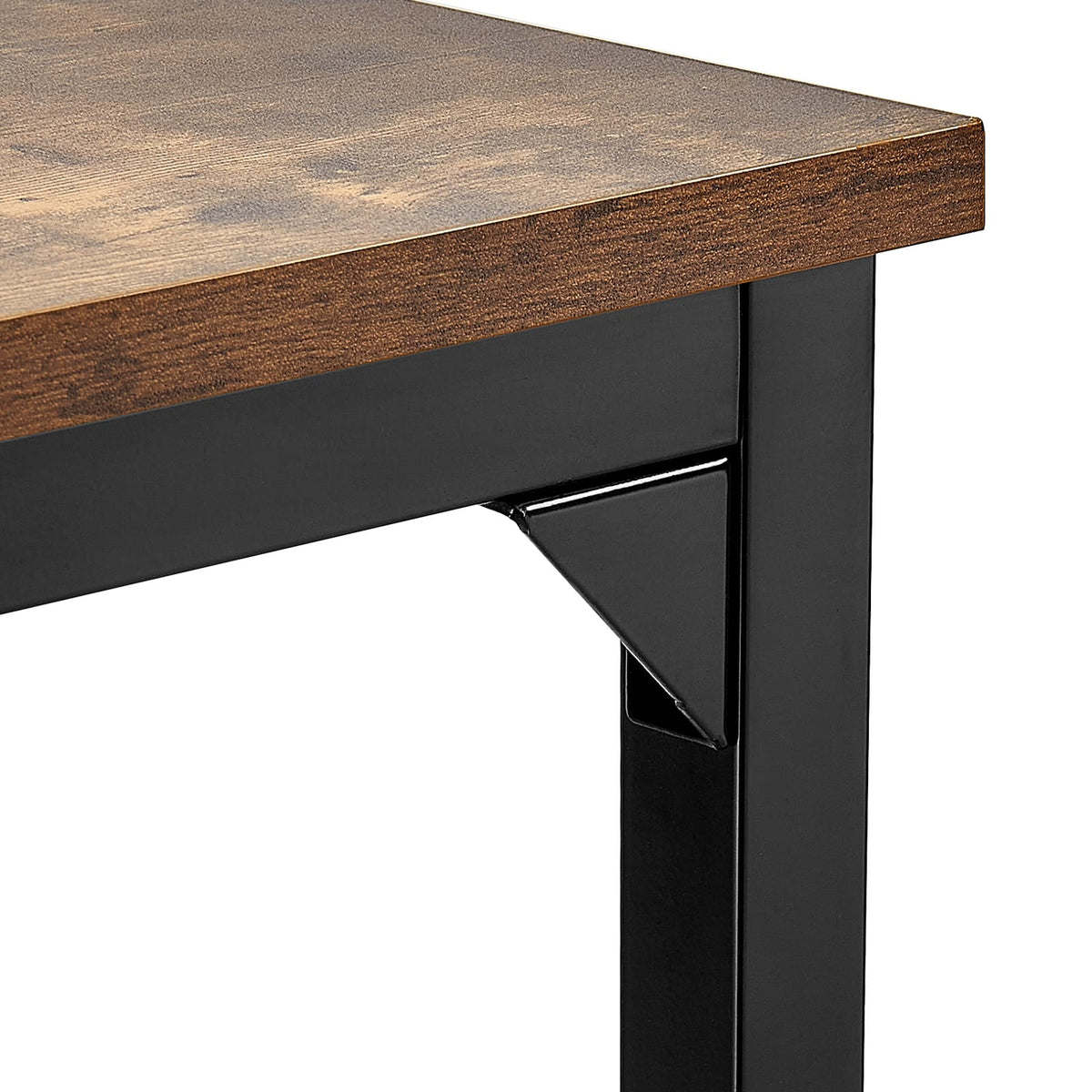 Black Iron Bar Table Height Pub Table - 59" x 18.5" for Living Room