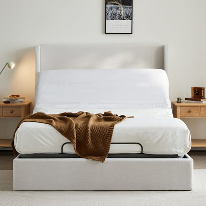 Caron 4.0 Adjustable Queen Bed Frame - Black+Gray