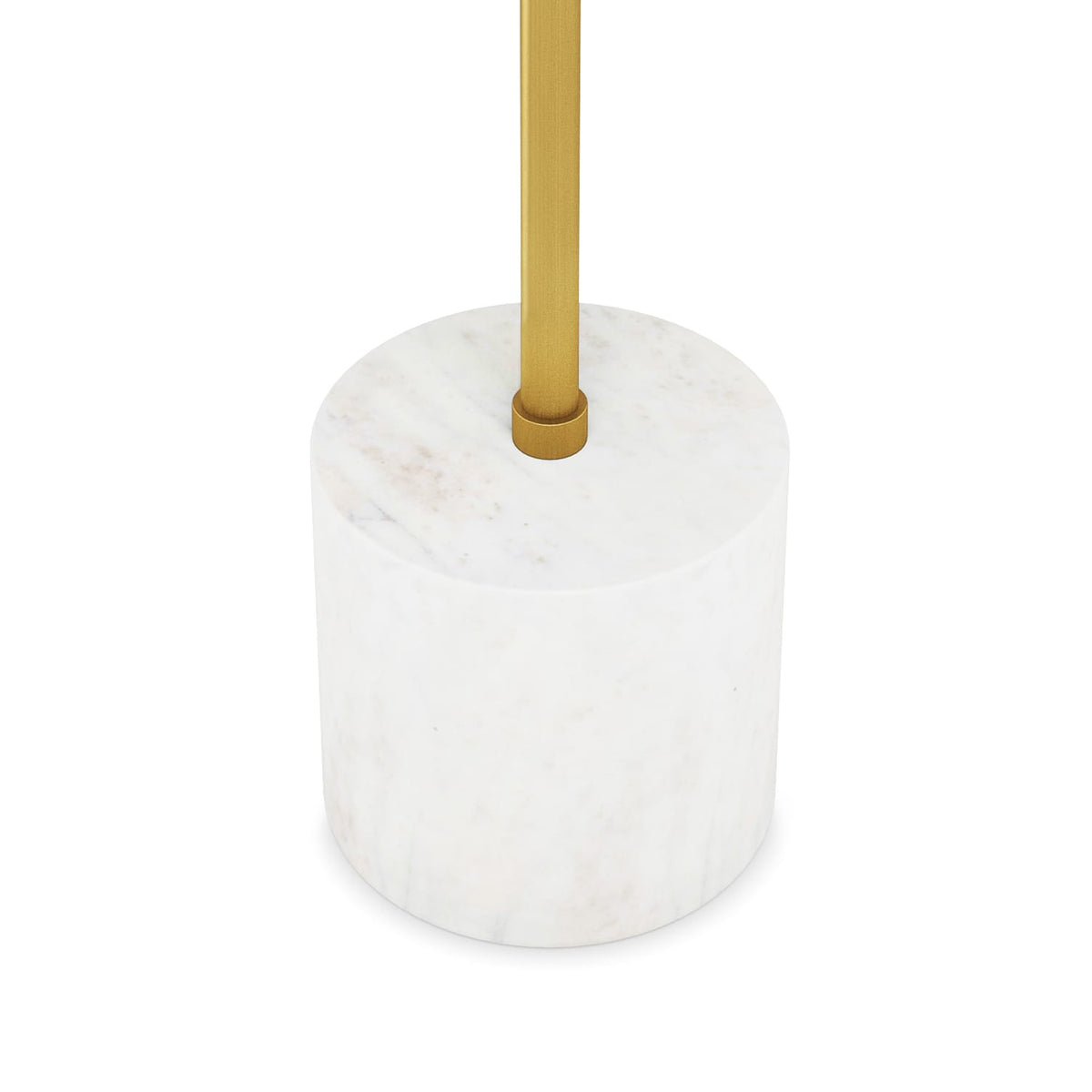 Black Marble & Mango Wood End Table - 12 Inch Round for Living Room