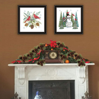 Trendy Framed Wall Art - Multicolor Vignette Friends