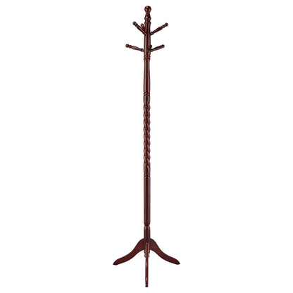 Brown Wood Coat Rack - Traditional Entryway Style