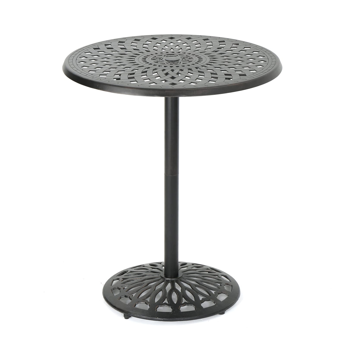 Copper Aluminium Outdoor Bar Table 35 Inch Round