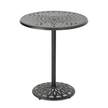Copper Aluminium Outdoor Bar Table 35 Inch Round