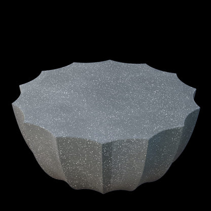 35.43" Modern Outdoor Waterproof Cement Coffee Table - Grey